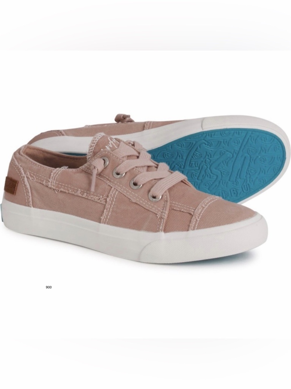 NWOT Blowfish Maxine Fixed-Lace Canvas Sneakers - Blush Pink